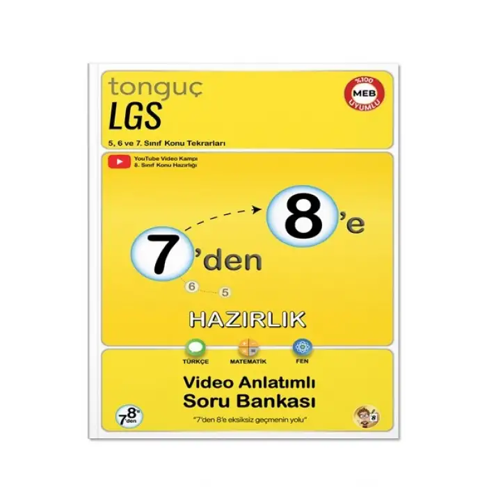7den 8e Hazırlık Kitabı - Tonguç Yayınları