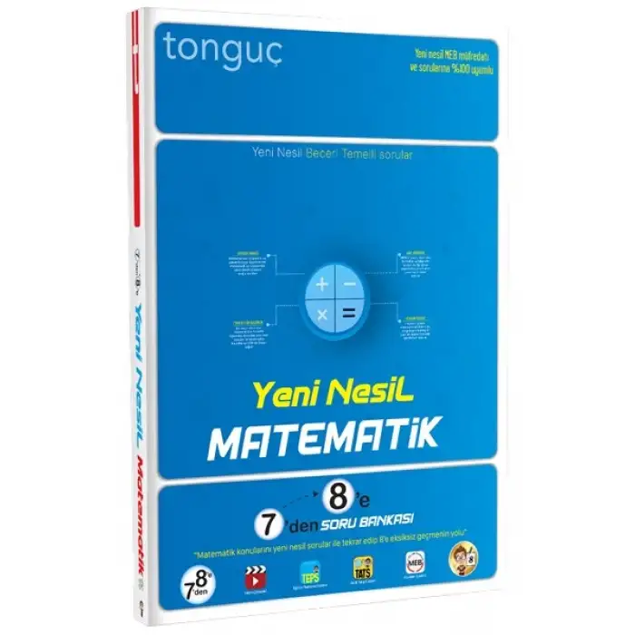 Yeni Nesil Matematik 7den 8e Soru Bankası - Tonguç Yayınları