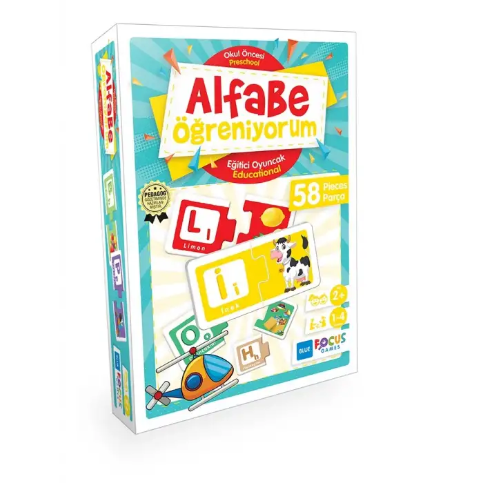 Okul Öncesi - Alfabe Öğreniyorum Blue Focus Games