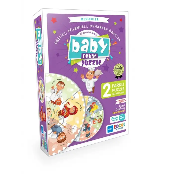 Baby Round Puzzle - Meslekler - Blue Focus Games