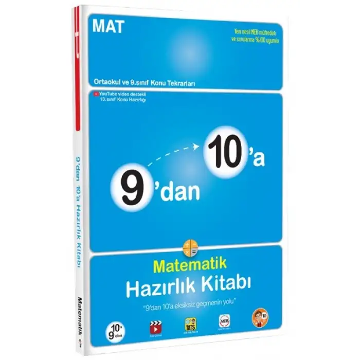9dan 10a Matematik Hazırlık Kitabı - Tonguç Yayınları