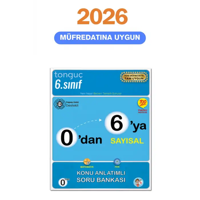 0dan 6ya Sayısal Konu Anlatımlı Soru Bankası - Tonguç Yayınları
