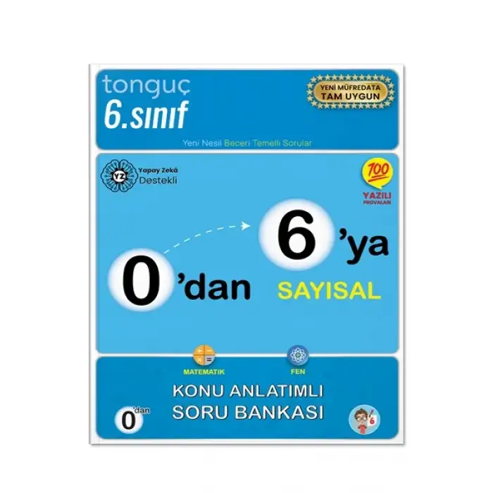 0dan 6ya Sayısal Konu Anlatımlı Soru Bankası - Tonguç Yayınları