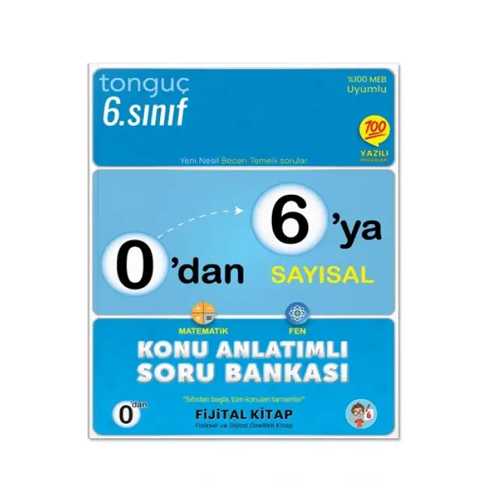 0dan 6ya Sayısal Konu Anlatımlı Soru Bankası - Tonguç Yayınları