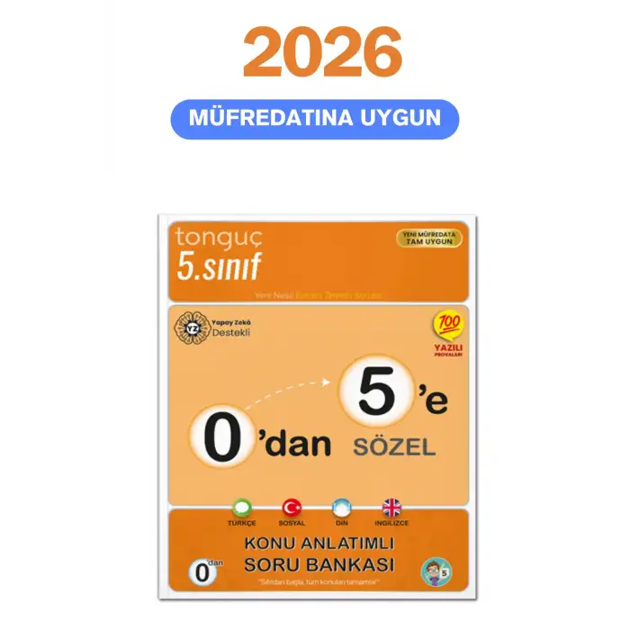 0dan 5e Sözel Konu Anlatımlı Soru Bankası - Tonguç Yayınları