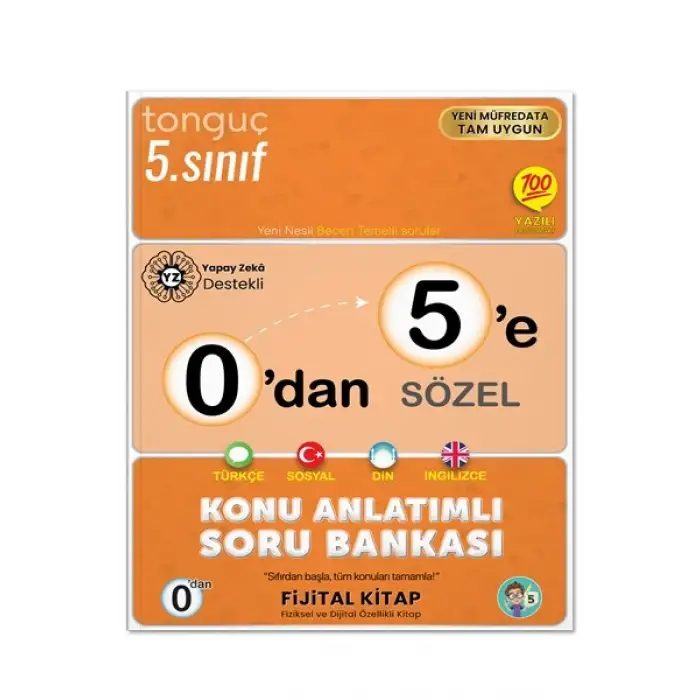 0dan 5e Sözel Konu Anlatımlı Soru Bankası - Tonguç Yayınları