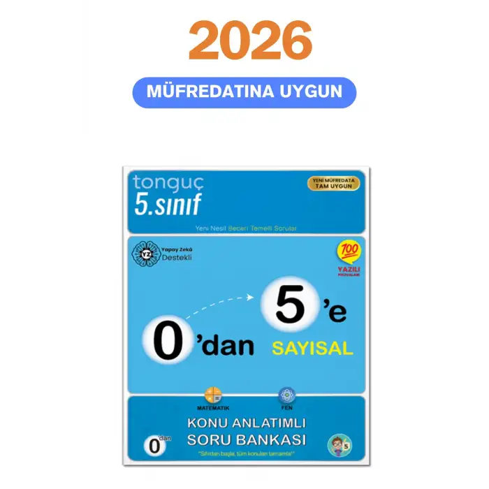 0dan 5e Sayısal Konu Anlatımlı Soru Bankası - Tonguç Yayınları
