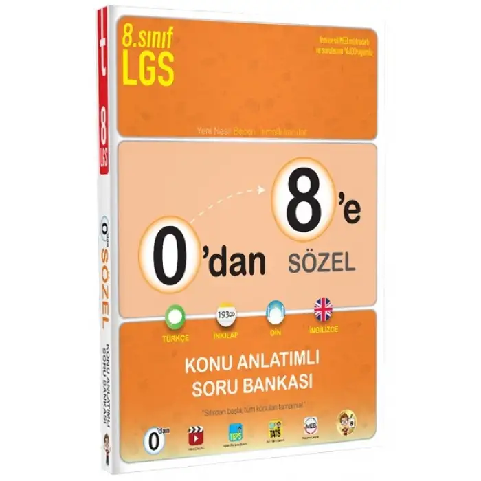 0dan 8e Sözel Konu Anlatımlı Soru Bankası - Tonguç Yayınları