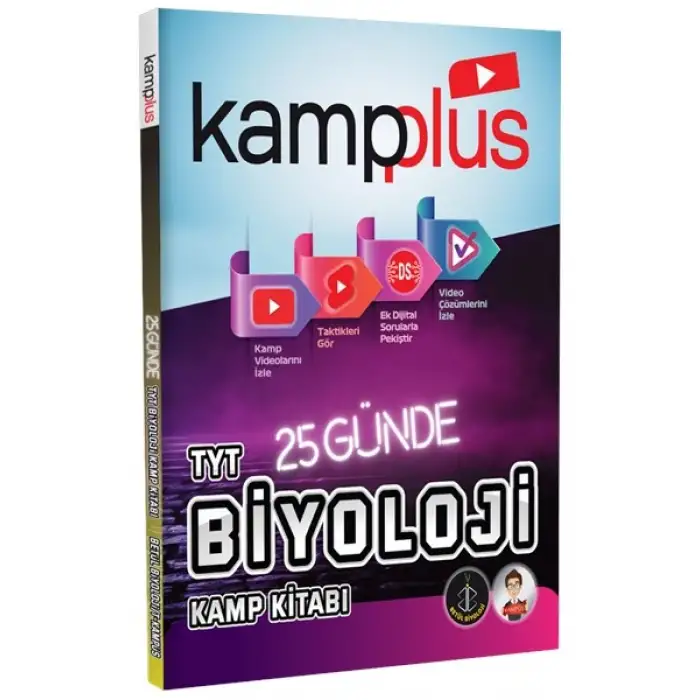 Kampplus 25 Günde TYT Biyoloji Kampı Video Anlatımlı Kamp Kitabı