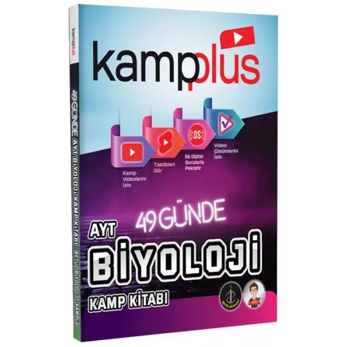 Kampplus 49 Günde AYT Biyoloji Kampı Video Anlatımlı Kamp Kitabı