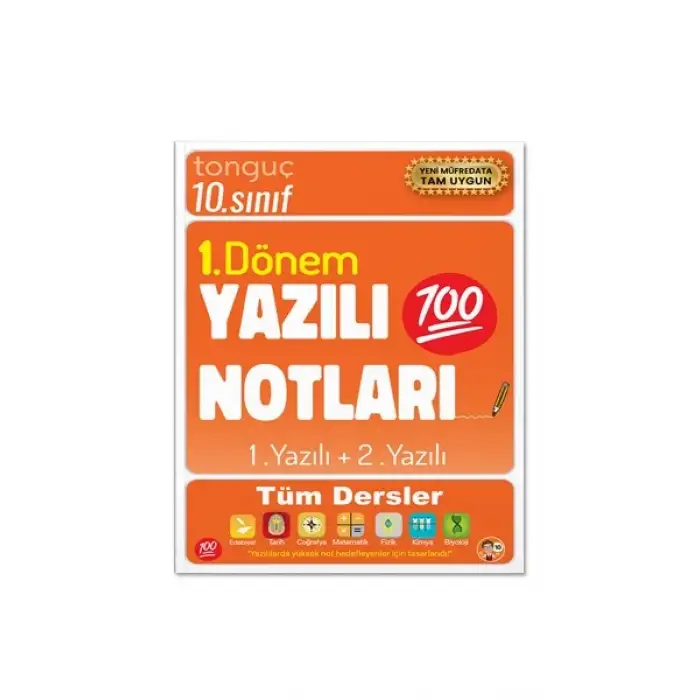10. Sınıf Yazılı Notları 1. Dönem 1 ve 2. Yazılı - Tonguç Yayınları