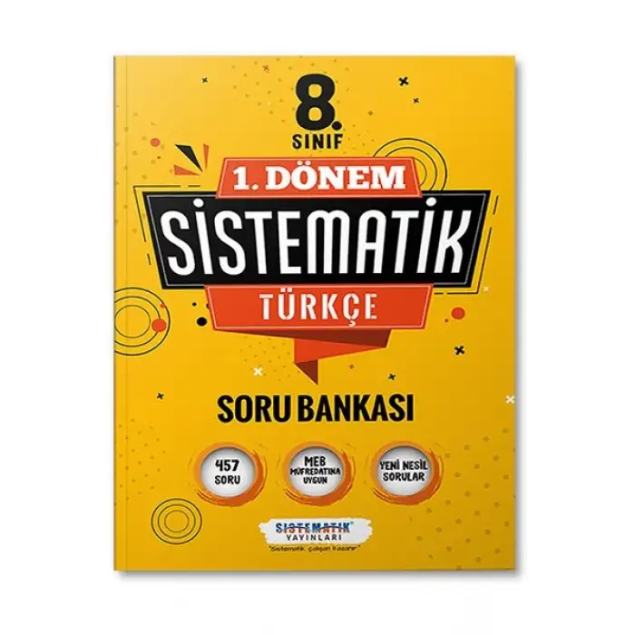 8.Sınıf 1.Dönem Türkçe Soru Bankası Sistematik Yayınları