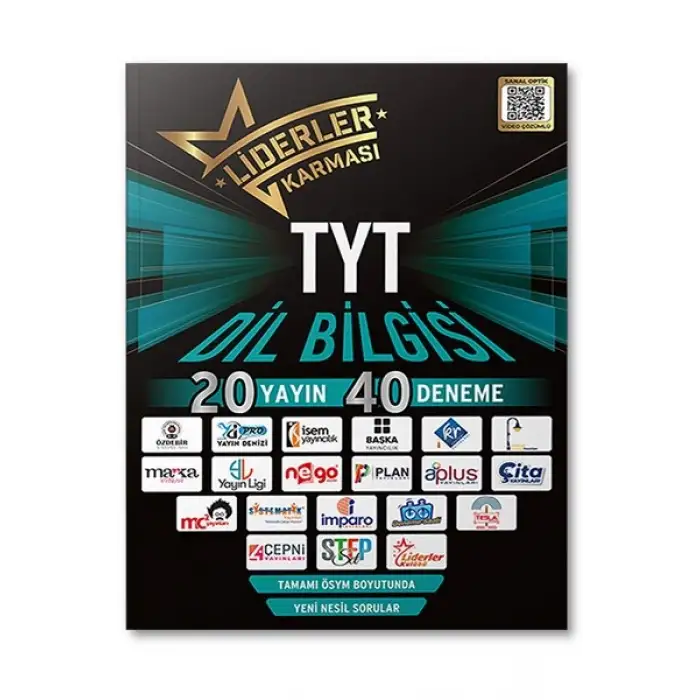 TYT Dil Bilgisi Denemeleri- 20 Yayın 40 Deneme Liderler Karması
