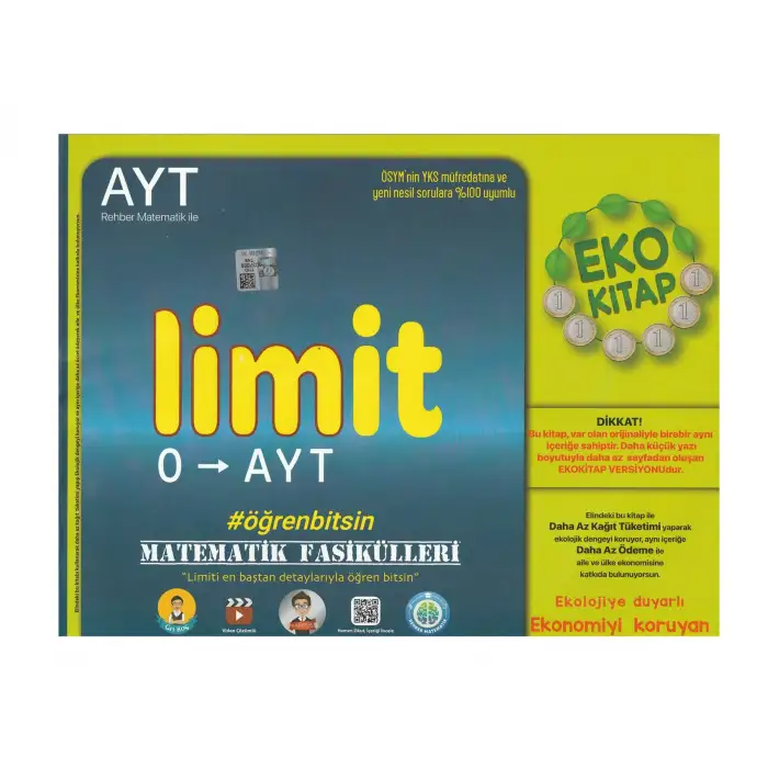 AYT Matematik Fasikülleri - Limit  EKO - Tonguç Yayınları