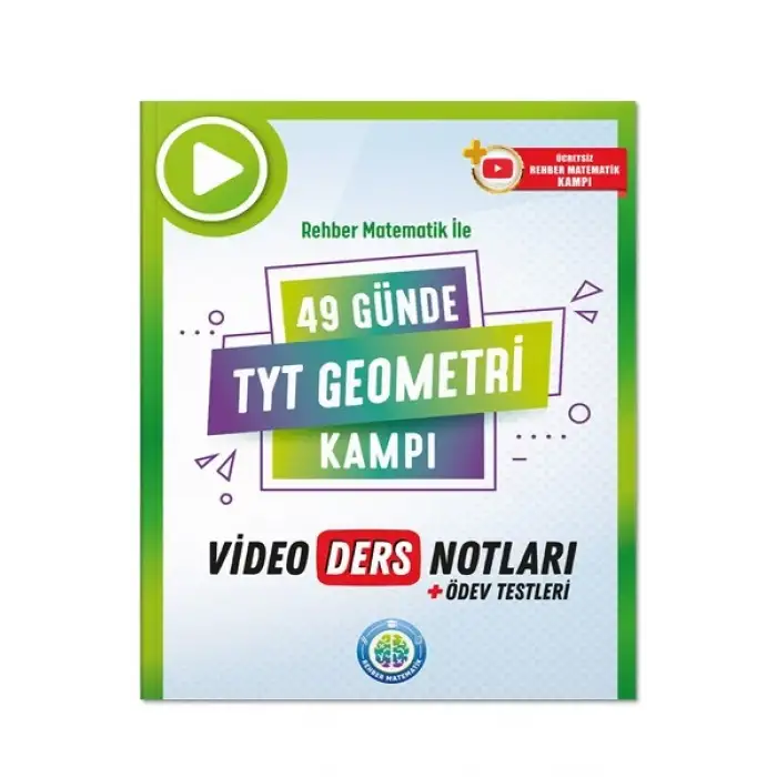49 Günde TYT Geometri Video Ders Kitabı - Rehber Matematik