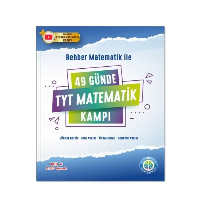 49 Günde TYT Matematik SORU Kitabı ve VİDEO DERS Notları Kitabı 2li Set