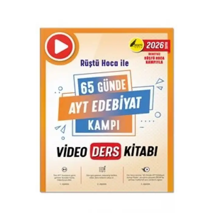 65 Günde AYT Edebiyat Video Ders Kitabı - Rüştü Hoca