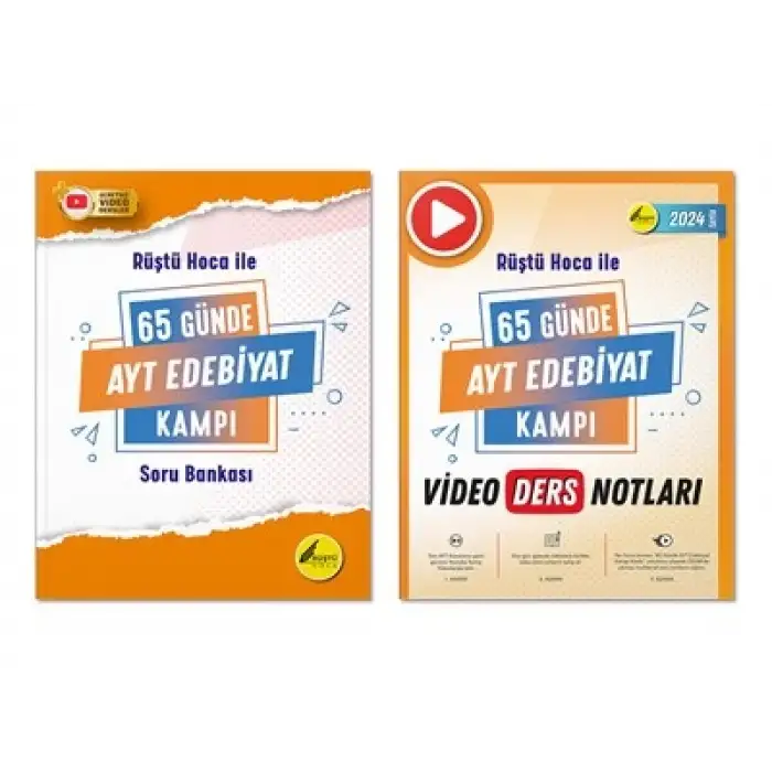 Rüştü Hoca İle 65 Günde AYT Edebiyat Video Kamp Ders Notları ve Soru Bankası - Rüştü Hoca