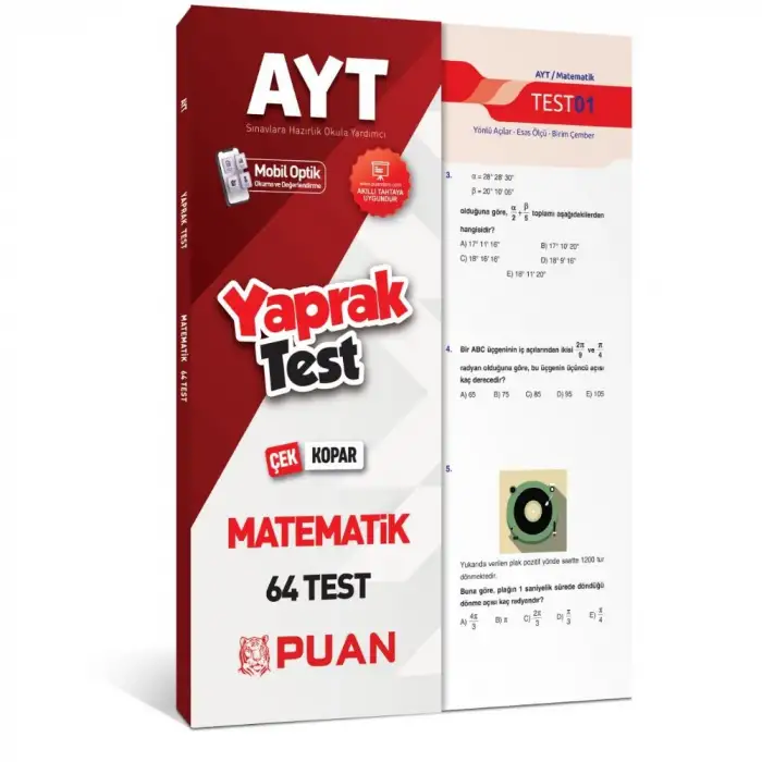 AYT Matematik Çek Kopar 64 Yaprak Test - Puan Yayınları
