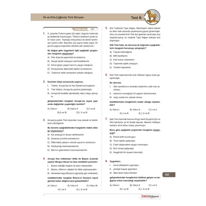 Sınav Kalitesinde TYT EŞİT AĞIRLIK - SÖZEL Tüm Dersler Soru Bankası - Sınav Yayınları