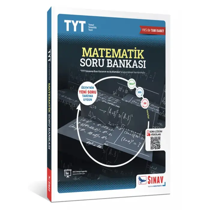TYT Matematik Soru Bankası Video Çözümlü Yeni Sisteme Uyumlu - Sınav Yayınları