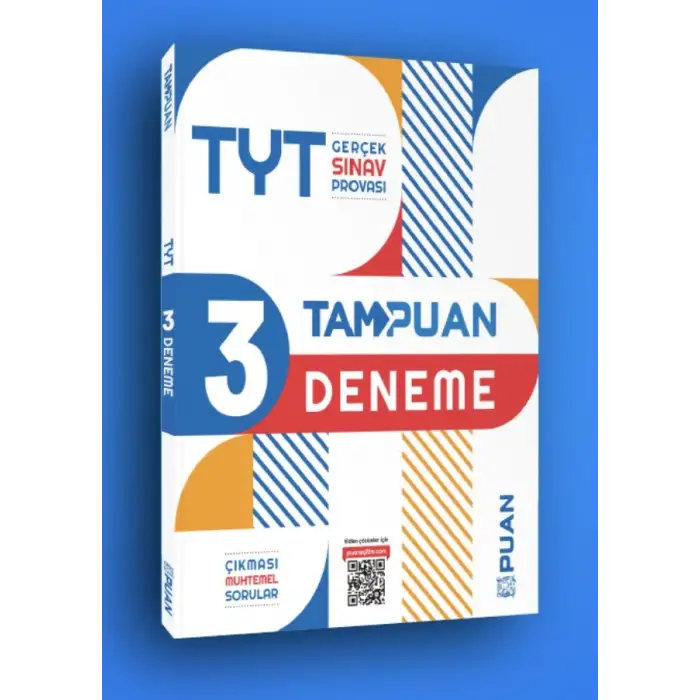 Tam Puan TYT 3 Deneme - Gerçek Sınav Provası  - Puan Yayınları