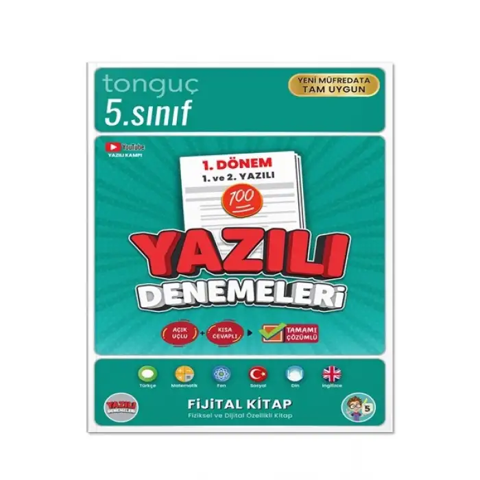 5. Sınıf Yazılı Denemeleri 1. Dönem 1 ve 2. Yazılı - Tonguç Yayınları