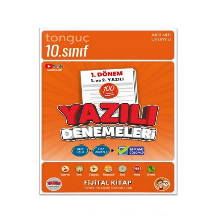 10. Sınıf Yazılı Denemeleri 1. Dönem 1 ve 2. Yazılı - Tonguç Yayınları
