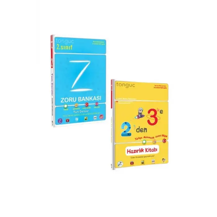Tonguç 2. Sınıf Seti / Tüm Dersler Zoru Bankası + 2den 3e Hazırlık Kitabı