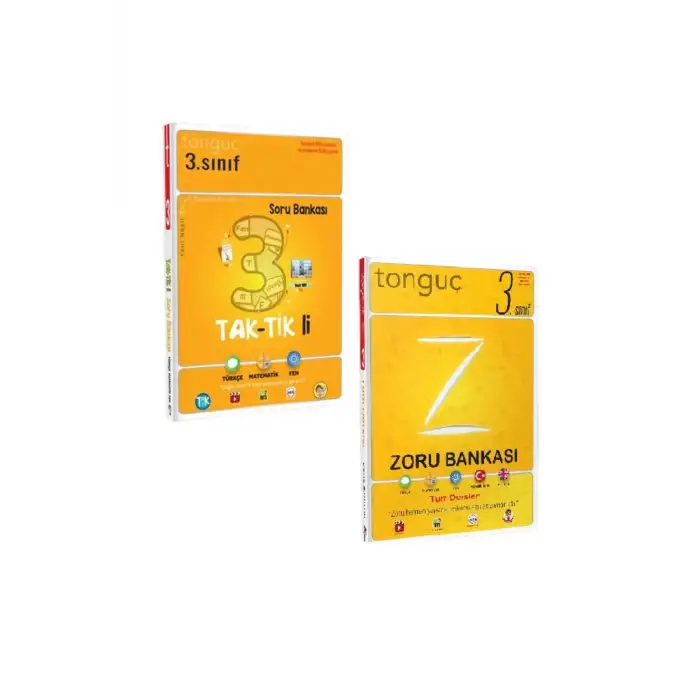 Tonguç 3. Sınıf Seti / Tüm Dersler Taktikli Soru Bankası - Tüm Dersler Zoru Bankası
