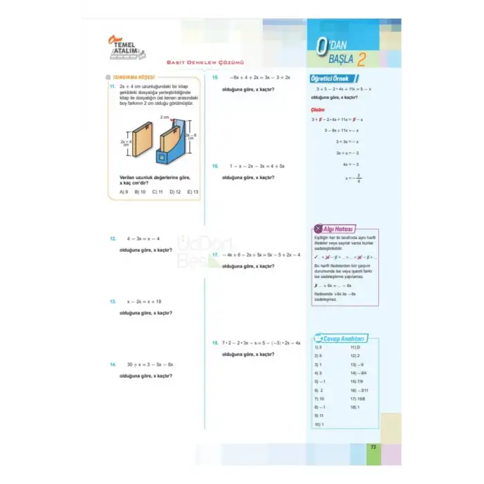 345 - Start Matematik Soru Bankası - 0dan Matematik