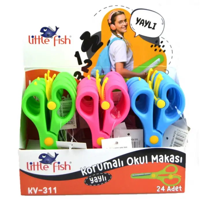 Littel Fish Korumalı Yaylı Makas (Renk Değişkendir.)