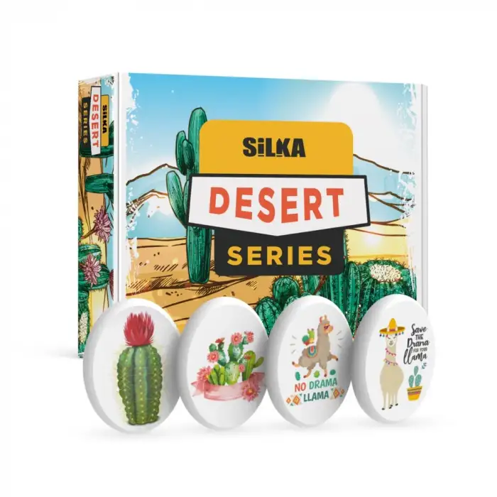 Silka Desert Kutulu Desenli Silgi (1 Adet) (Renk / Tasarım Değişkendir.)