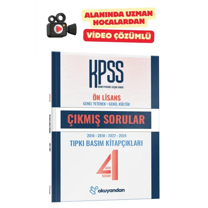 KPSS Ön Lisans TIPKI BASIM  Çıkmış Sorular Son 4 SINAV (EKO) - Video Çözümlü