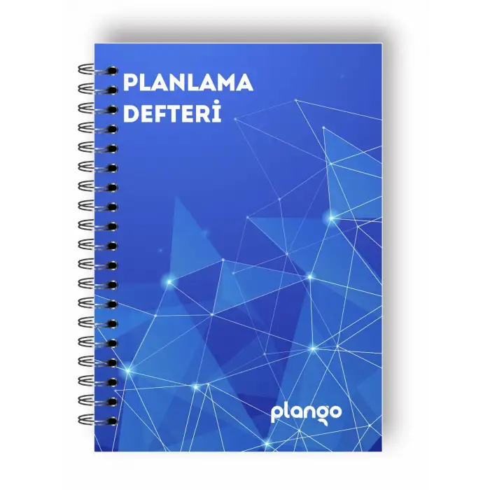 Mavi Işıklar Günlük Planlayıcı Defter - Ders Çalışma Planlayıcı Defteri - Planlama Defteri