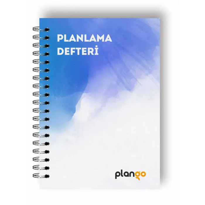 Mavi Suluboya Günlük Planlayıcı Defter -  Ders Çalışma Planlayıcı Defteri - Planlama Defteri