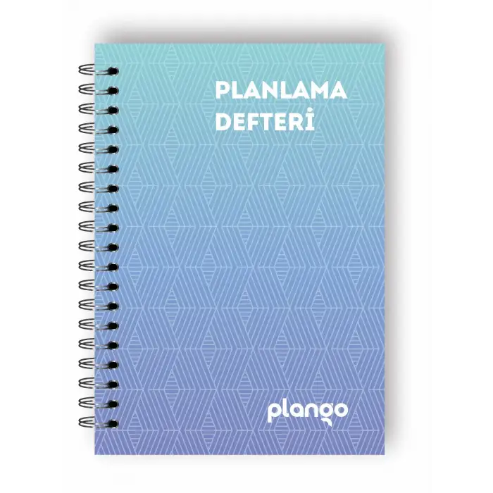 Mavi Çizgiler Günlük Planlayıcı Defter -  Ders Çalışma Planlayıcı Defteri - Planlama Defteri
