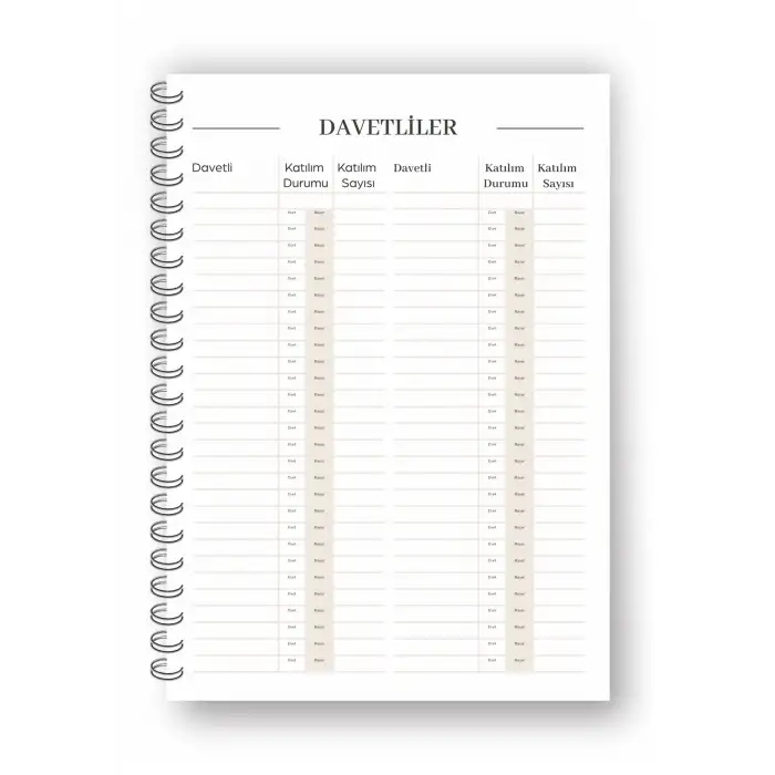 Düğün ve Evlilik Planlayıcı Defter - Evlilik Planlayıcı - Wedding Planner