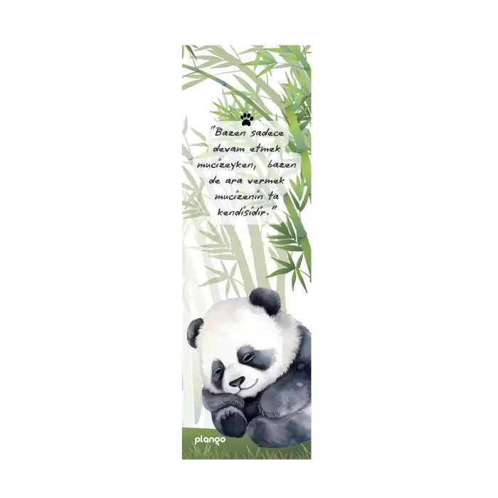 Kitap Ayracı - PANDA Temalı - 400 Gr Karton