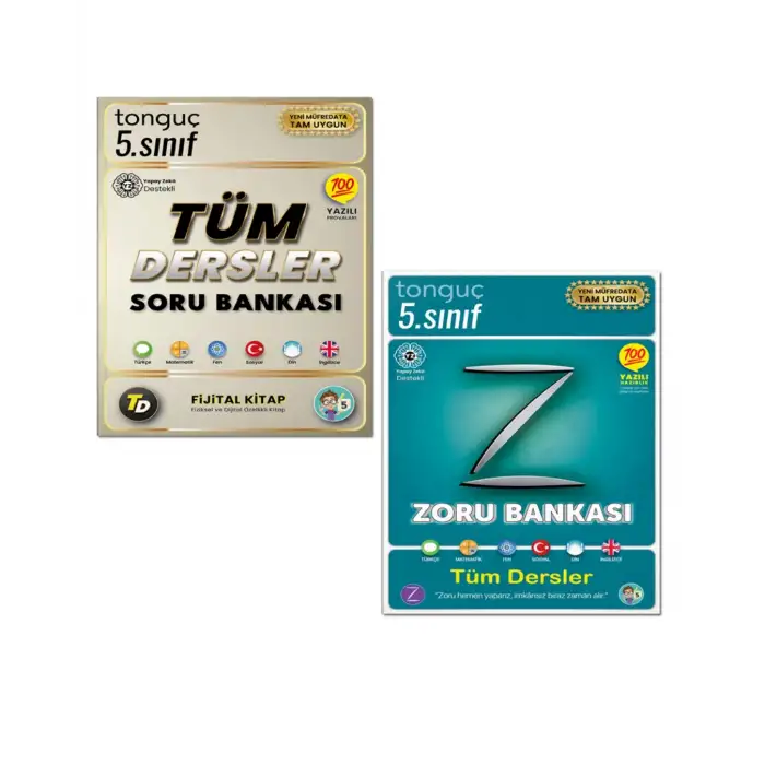 5. Sınıf Tüm Dersler ve Zoru Bankası Seti - Tonguç Yayınları