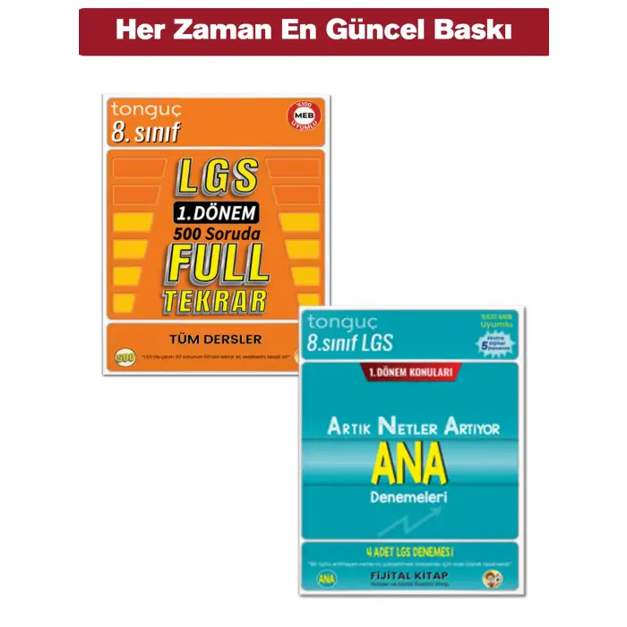 8. Sınıf - LGS 1. Dönem Full Tekrar + LGS ANA Denemeleri