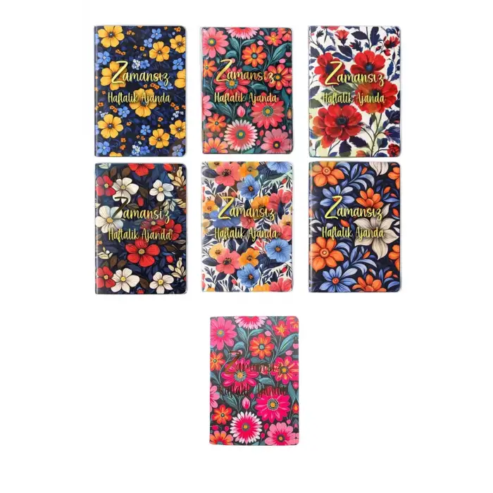 Zamansız Ajanda Terzi Dikiş Yaldız Baskılı - 17x24 Ajanda Boy (1 ADET FİYATIDIR)