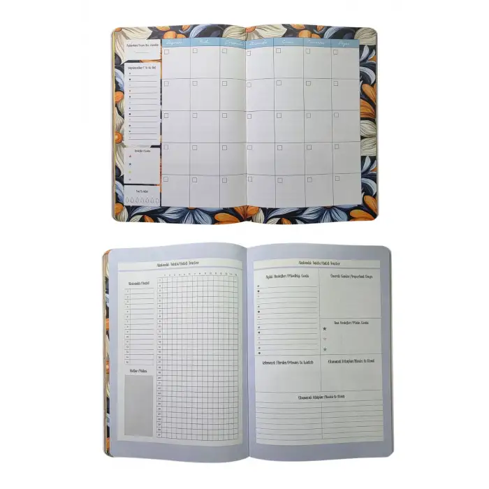 Zamansız Ajanda Terzi Dikiş Yaldız Baskılı - 17x24 Ajanda Boy (1 ADET FİYATIDIR)