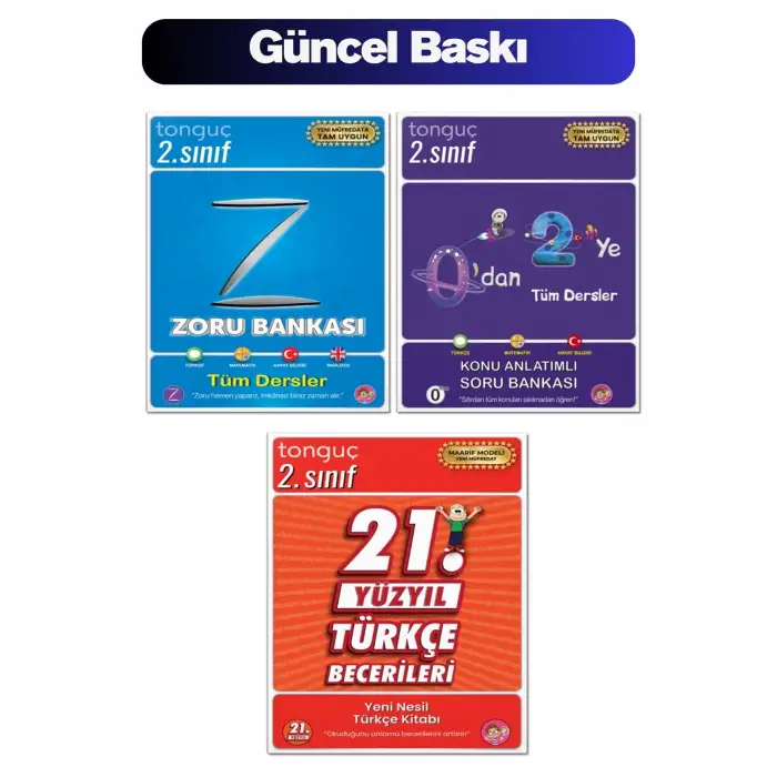 2. Sınıf Konu Özetli Soru Bankası Seti - 3 Kitap
