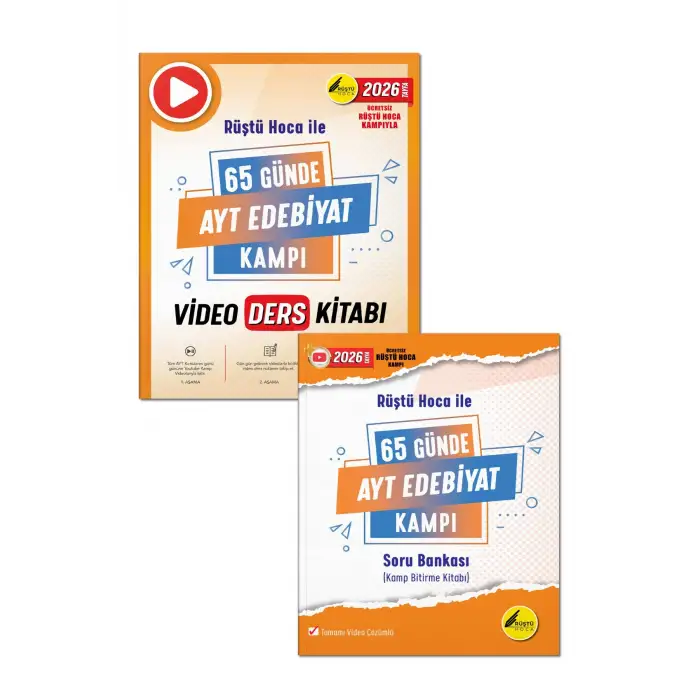 65 Günde AYT Edebiyat Kamp Kitabı - 65 Günde AYT Edebiyat Video Ders Kitabı