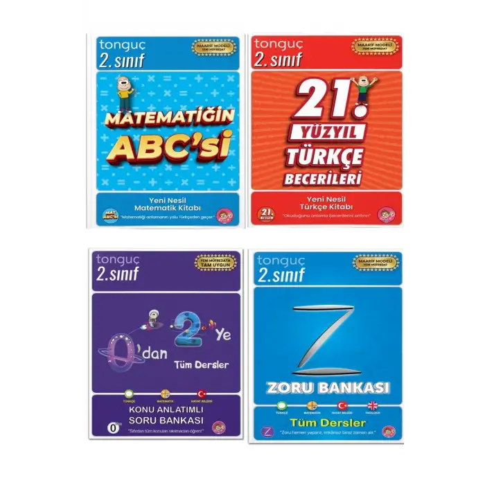 2. Sınıf Konu Anlatımı ve Soru Bankası Set - 4 Kitap