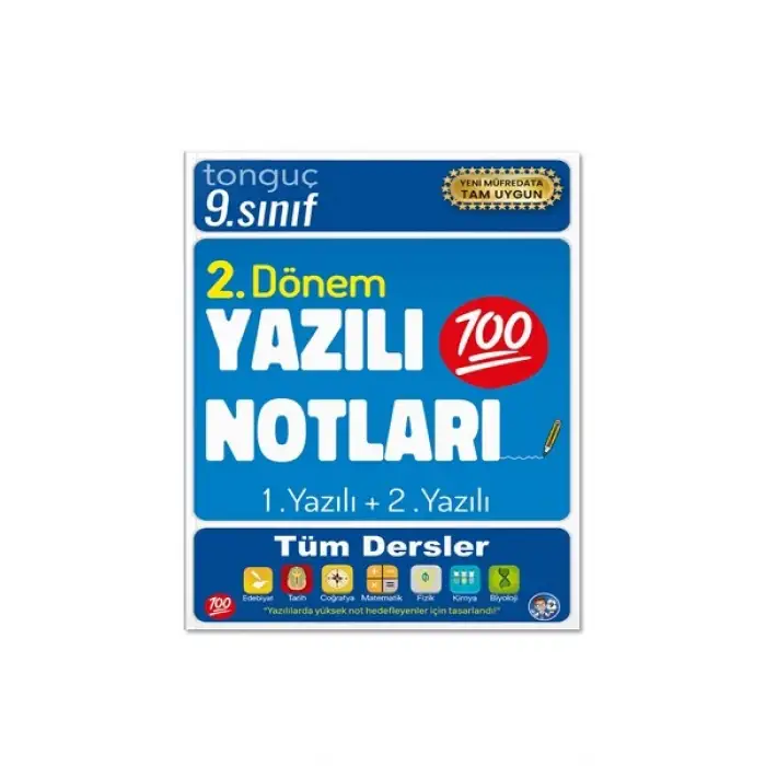 9. Sınıf Yazılı Notları 2. Dönem 1 ve 2. Yazılı - Tonguç Yayınları