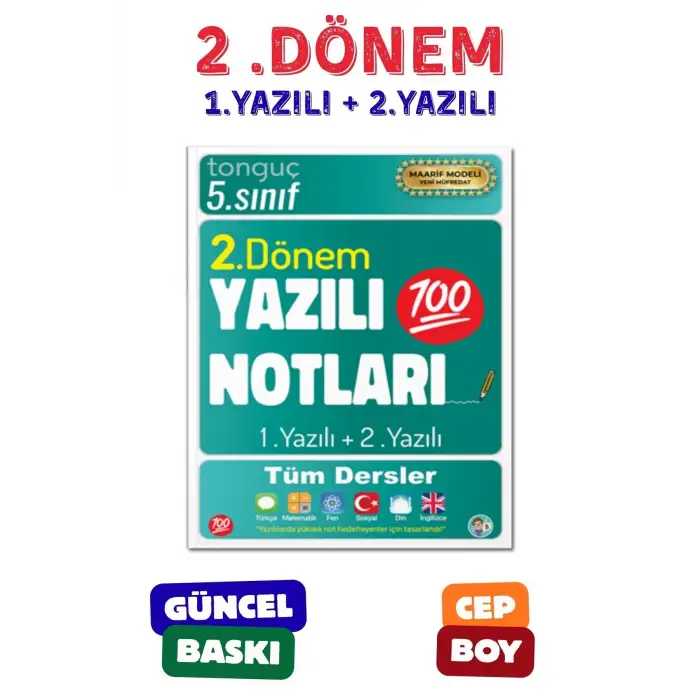5. Sınıf Yazılı Notları 2. Dönem 1 ve 2. Yazılı - Tonguç Yayınları