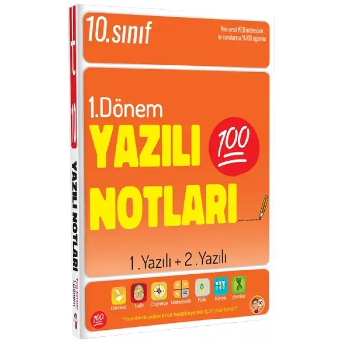 10. Sınıf Yazılı Notları 1. ve 2.  Dönem 1 ve 2. Yazılı - Tonguç Yayınları