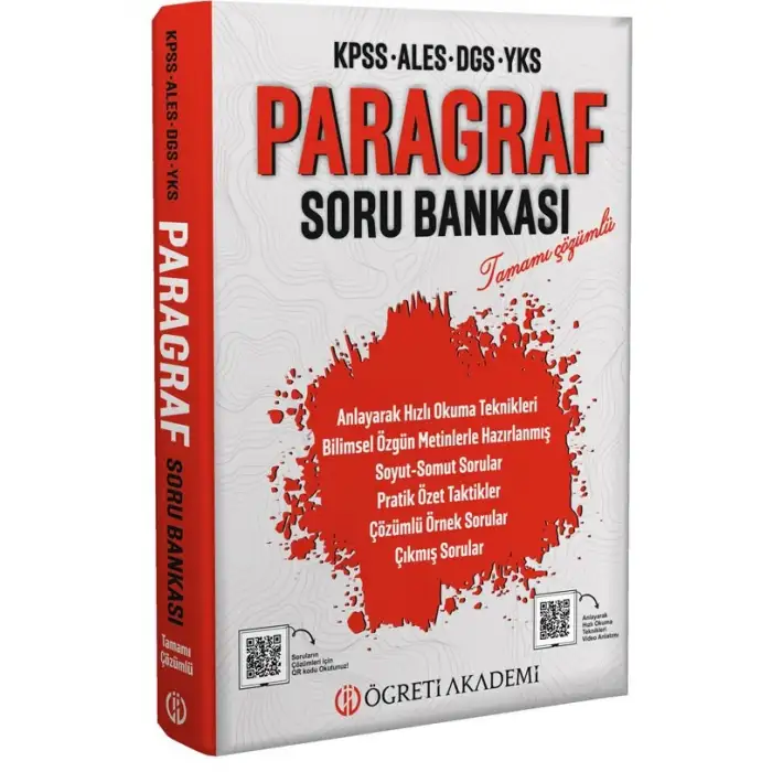 KPSS ALES DGS YKS Paragraf Soru Bankası - Pegem Akademi